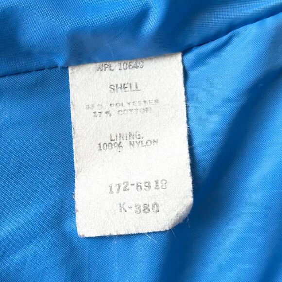 Vintage Miller Outerwear Insulated Vest Blue Western Yoke USA Made - Men's XL - Picture 13 of 16